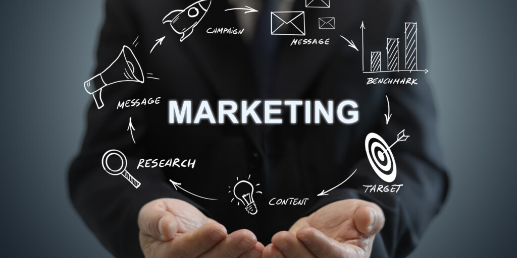 marketing above hands
