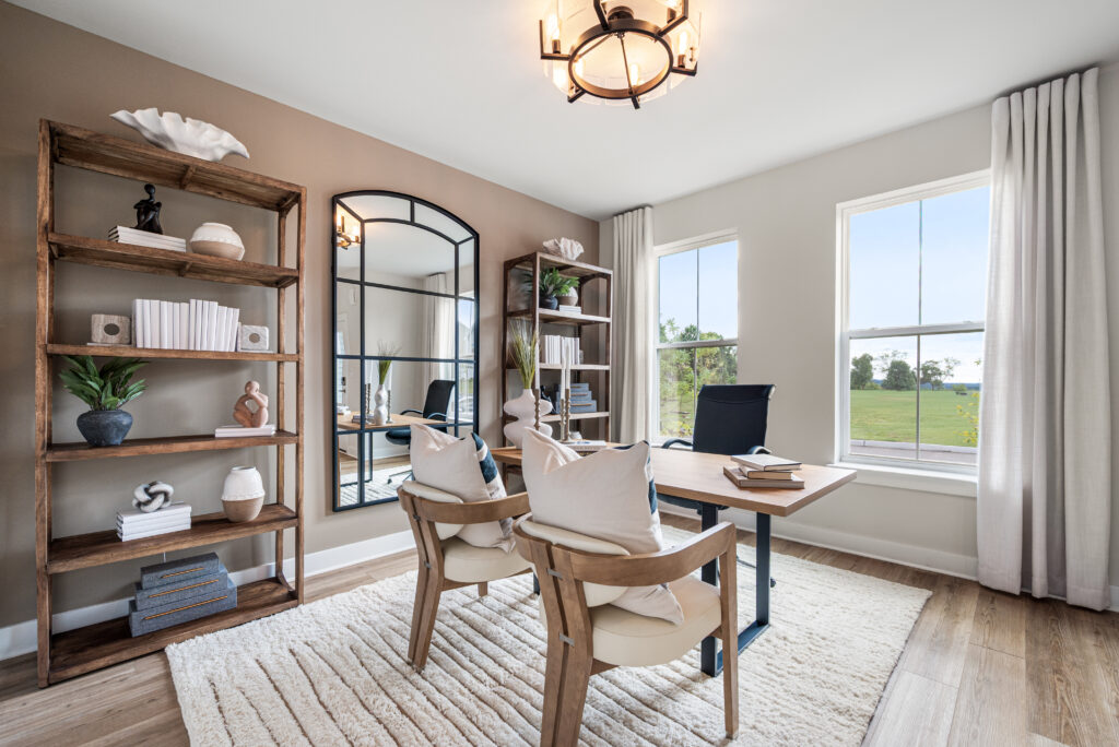 office space with desk